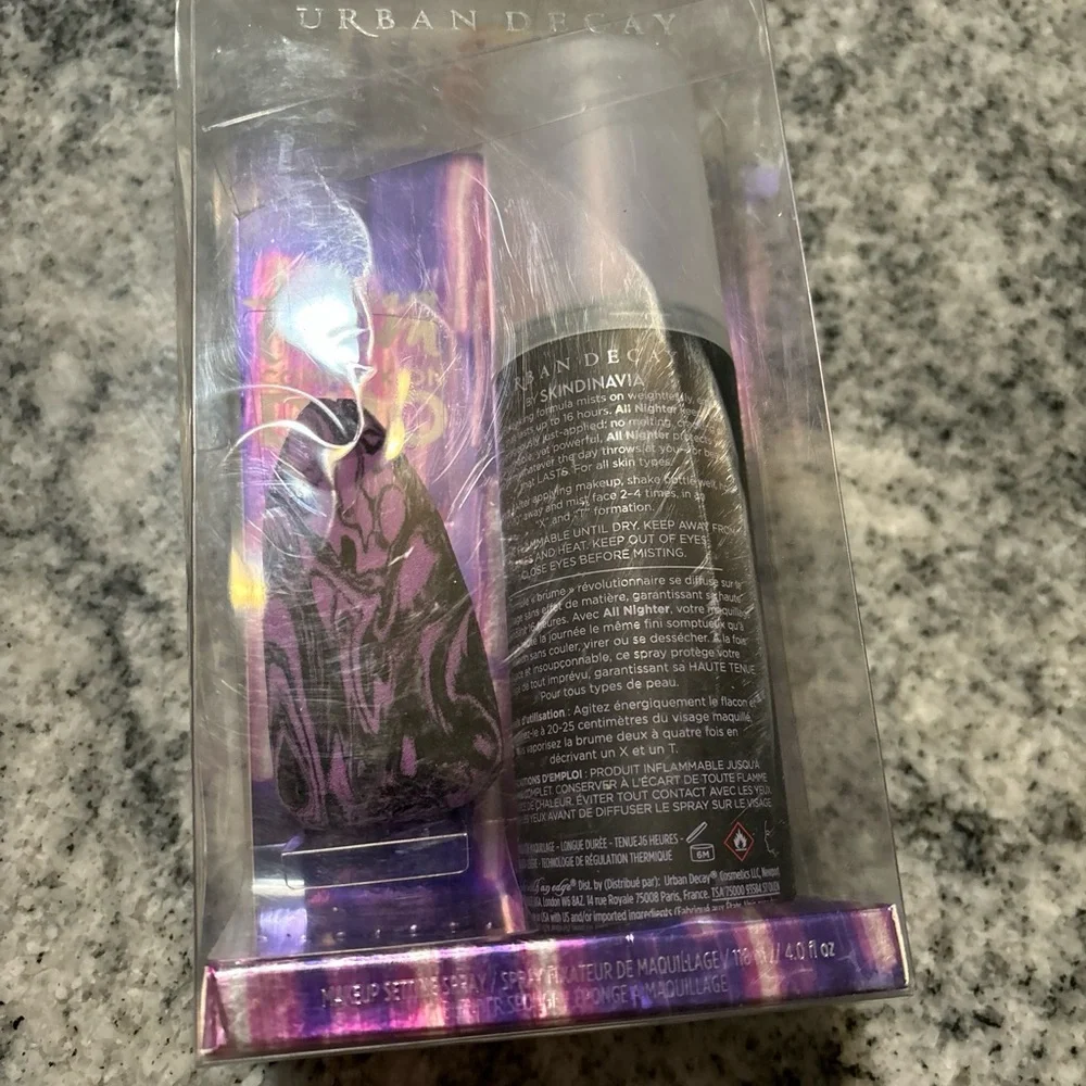 URBAN DECAY DREAM TEAM COMPLEXION DUO 4 OZ ALL NIGHTER SPRAY MAKEUP SPONGE NIB - Picture 3 of 6